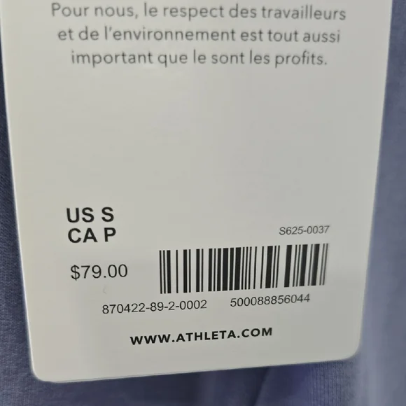 NWT - ATHLETA SERENDIPITY BLUE SOFT Athleta Coaster Luxe Sweatshirt - Picture 11 of 13